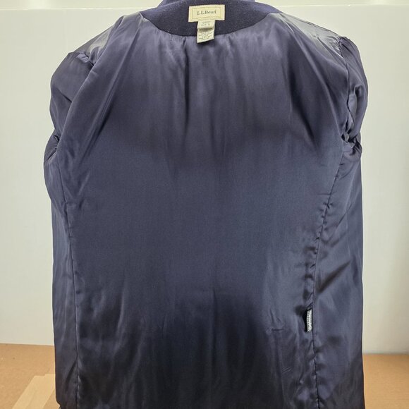Vintage L.L. Bean Women’s Navy Wool Cashmere Blend Double-Breasted Pea Coat Size - Picture 12 of 16